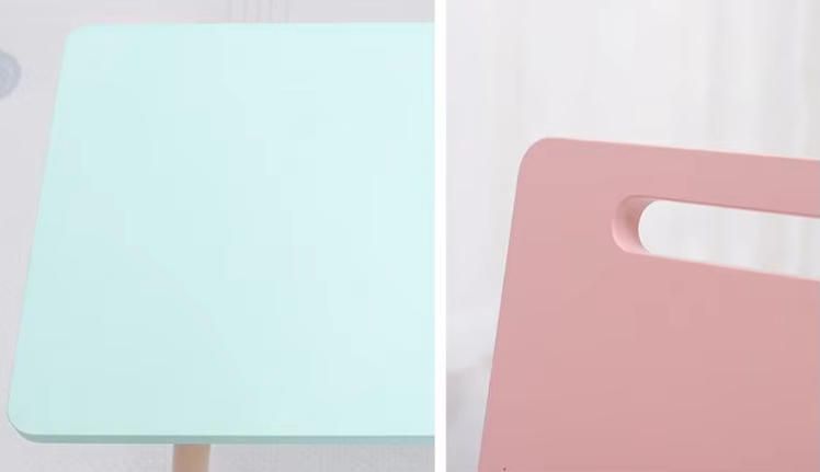 Kids Study Desk and Chair Set for Nursery, Baby Play Table and Chair, Children's Square Table Set