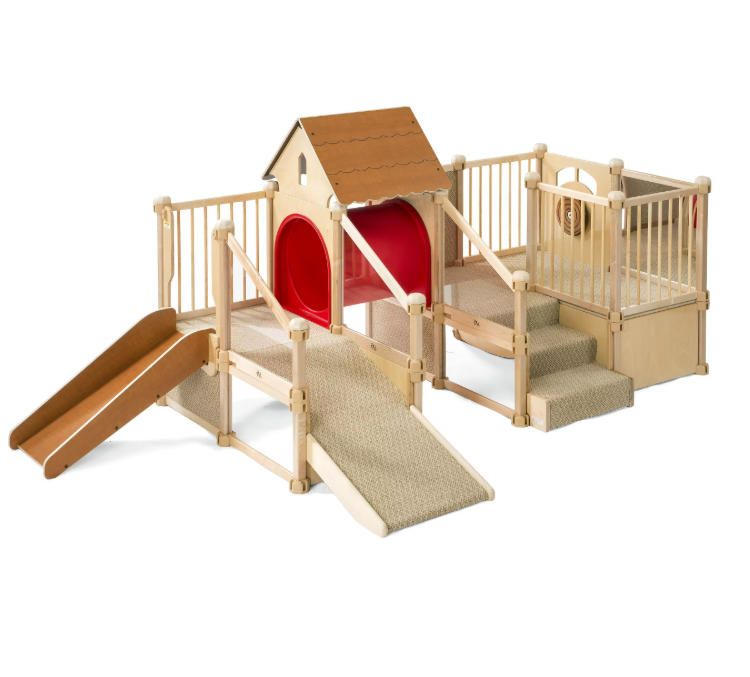 Customizable Eco-Friendly Indoor Playground Equipment Professionally Designed Wooden Play for Children Safe & Secure