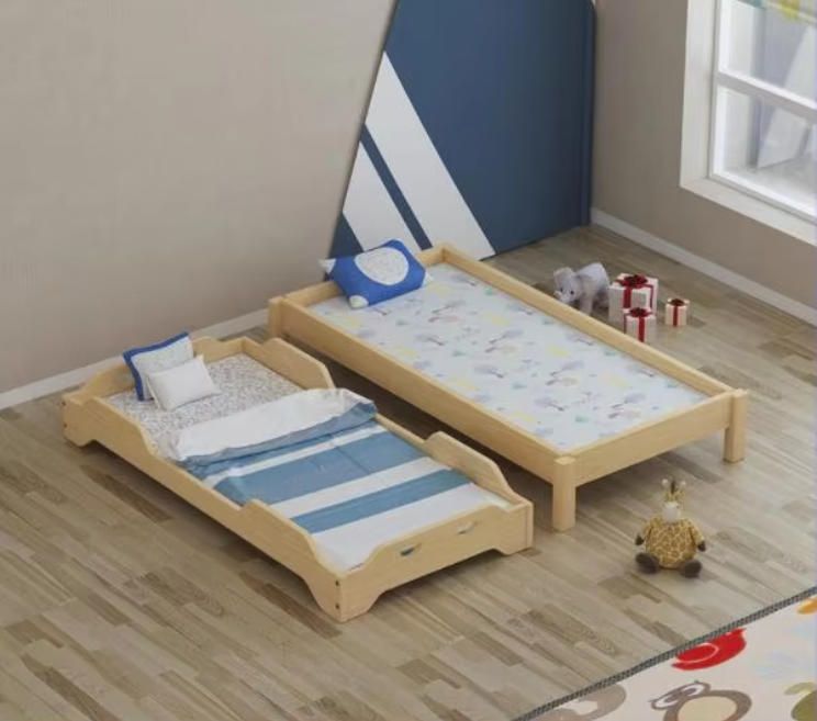 Stackable Multi-Use Wooden Nap Bed for Kids for Bedroom Living Room School Hotel Farmhouse Villa or Apartment