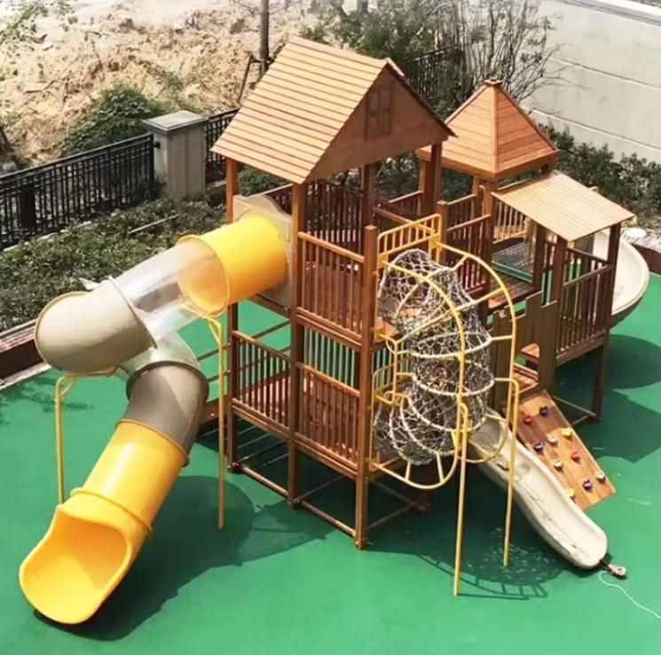 Foldable Wooden Climbing Set W/Reversible Ramp Toys for Children's Outdoor Play Climbing Frames