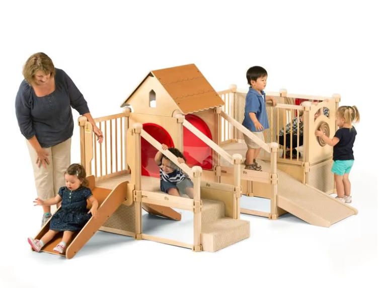 Customizable Safe & Eco-Friendly Indoor Playground Equipment Professionally Designed Wooden Play for Children