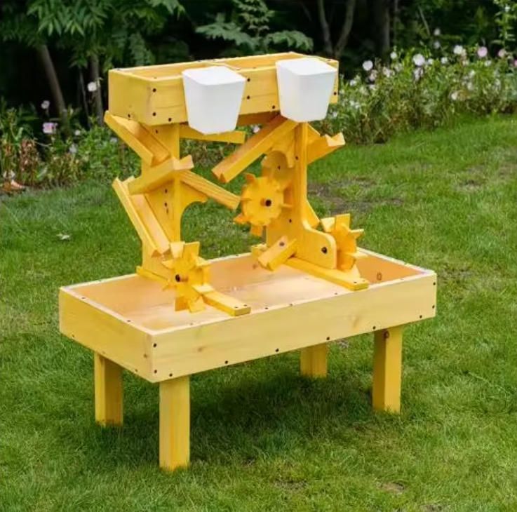 Outdoor Wooden Water Table for Kids Toddlers Amusement Equipment