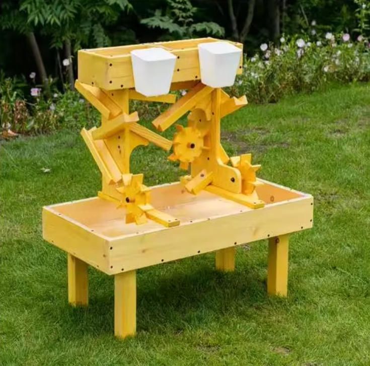 Outdoor Wooden Water Table for Kids Toddlers Amusement Equipment