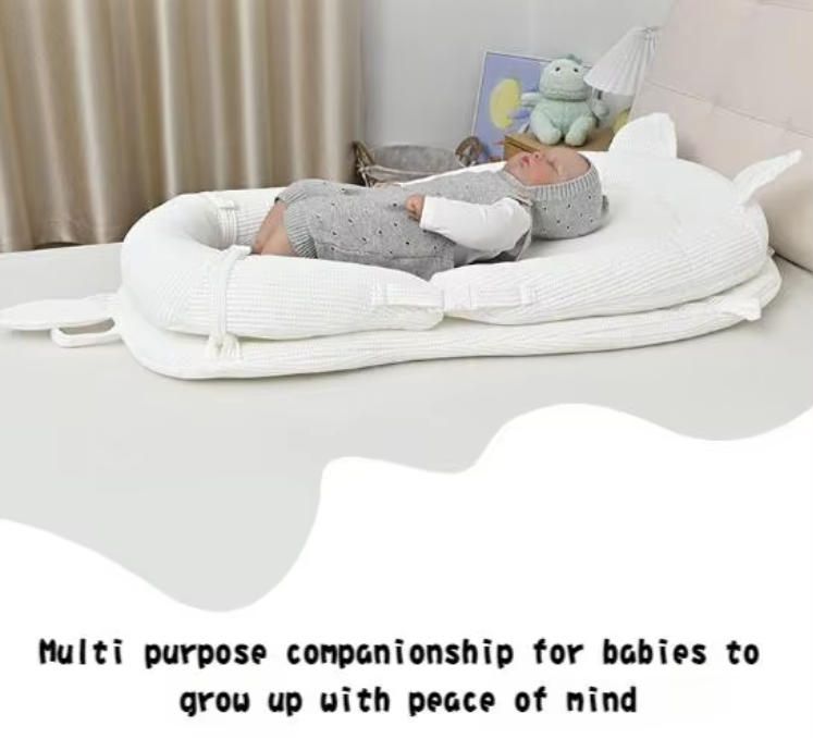 Movable Biomimetic Baby Crib Portable Anti-Pressure Bed Set for Newborns Kids' Cribs