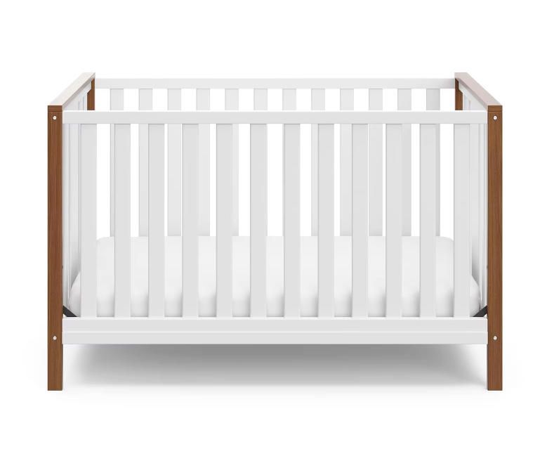 4-in-1 Convertible Kids' Crib Baby Crib to Toddler Bed & Full-Size Bed Multi-Use Furniture Solution