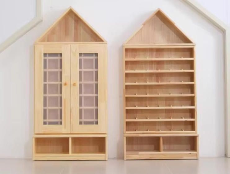 Solid Wood Cup Rack for Kindergarten Children's Water Cup Cabinet