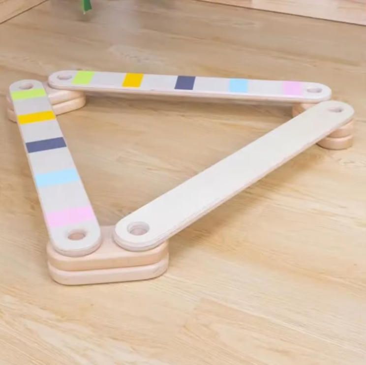 Montessori-inspired 5-Step Wooden Balance Beam for Kids Climbing Frames for Toddlers' Play Gym and Outdoor Use