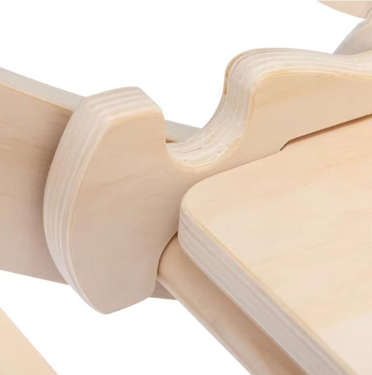 4-in-1 Triangle Gym Set Indoor Climbing Frames with Sliding Ramp Arch Climber Rocker Toddler Playground Baby Climbing Toy