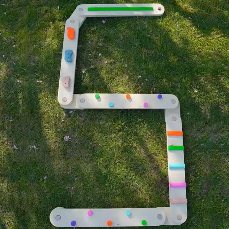 Montessori Toddler Balance Beam Set of 6 for Kids 3-5 Wooden Climbing Frames for Toddlers 3+