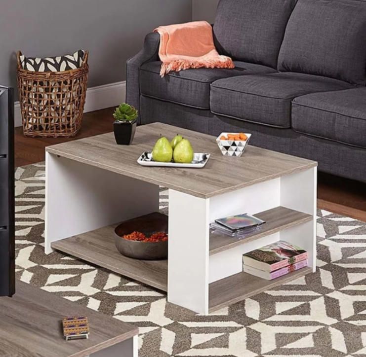 Modern Wood MDF Tea Table for Simple Living Room for Home Terrace Balcony Small House Rental Just 100 MOQ Bulk Purchasing