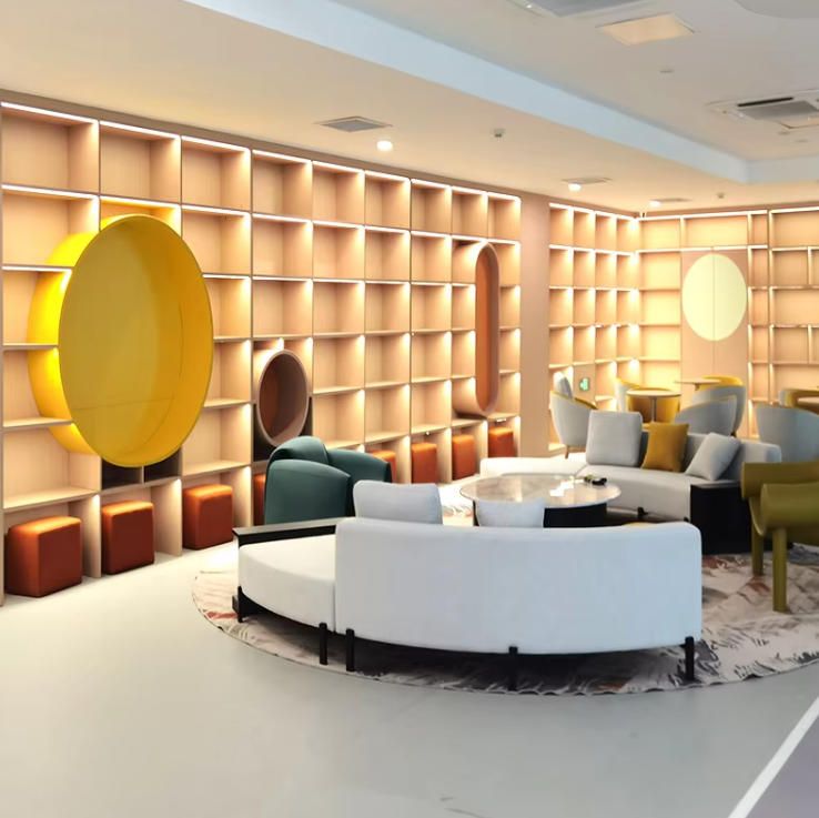 Multi-Functional Solid Wood Bookcases for Education Training Center Schools Dustproof Storage Cabinet Free Library Furniture