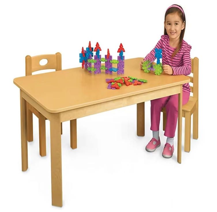 Custom Wooden Furniture for Children Classic Birch Round Tables Children Furniture