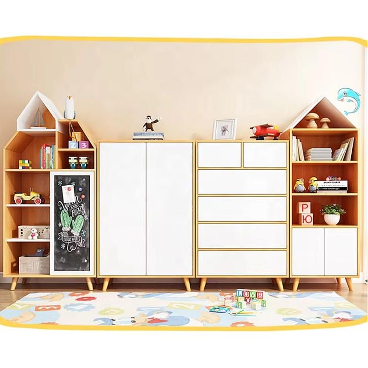 Factory Children Cabinets Kids Bookcase BookShelf Toys Organizer Storage Rack Organizer Holder Cabinets for Kids Storage
