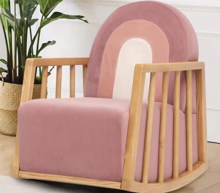 Children's Room and Kindergarten Soft Leather Reading Chair, Single/Double Seat with Backrest for Home Use