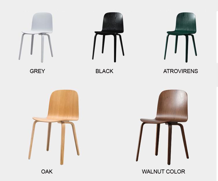  modern solid customizable color high back simple antique design cafe restaurant dining chair