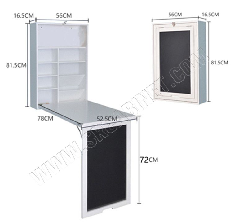 Factory price Useful cabinet smart furniture with folding table use