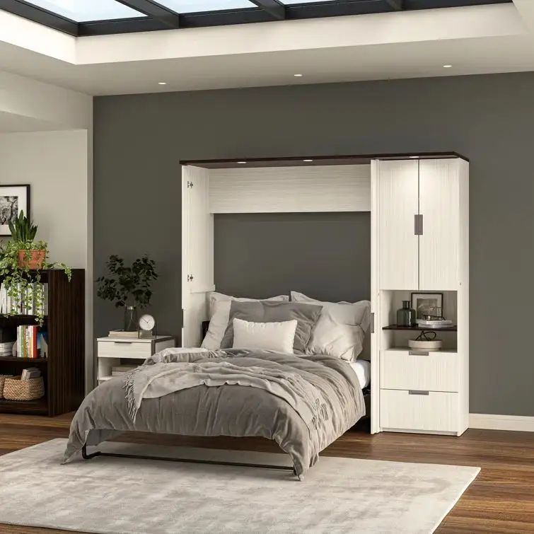 Smart Furniture Bedroom Set Murphy Bed Hidden Wall Bed Vertical Bed Frame