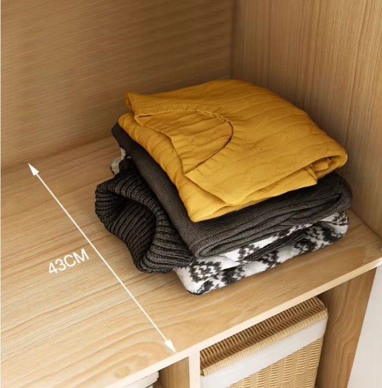 Modern Home Use Two-Door Large Wooden Cabinet Economical Simple Wardrobe Unit for Bedroom MDF Material