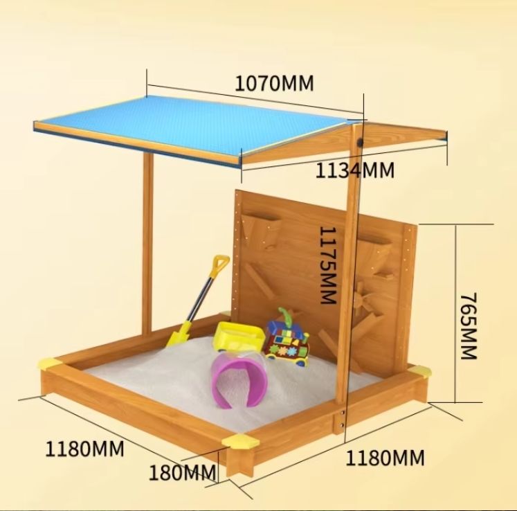 Children's Outdoor Large Sand Pit Fence Kindergarten Outdoor Furniture Toy Set for Baby Courtyard for Playground Sand Pool
