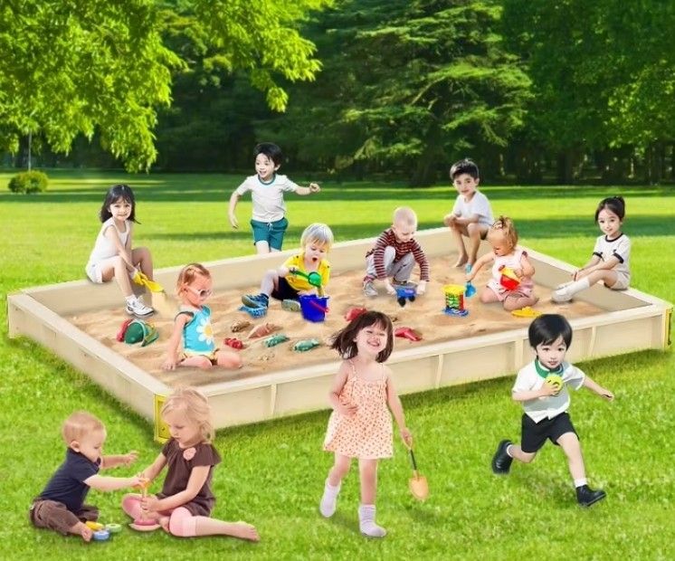 Children's Outdoor Large Sand Pit Fence Kindergarten Outdoor Furniture Toy Set for Baby Courtyard for Playground Sand Pool