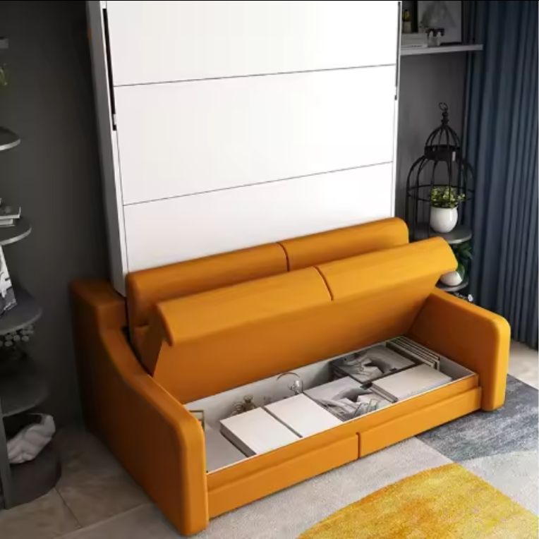 Stock available in US Multifunction modern design Wall Bed Mechanism Space Saving Stable Folding Storage Murphy Bed with Sofa