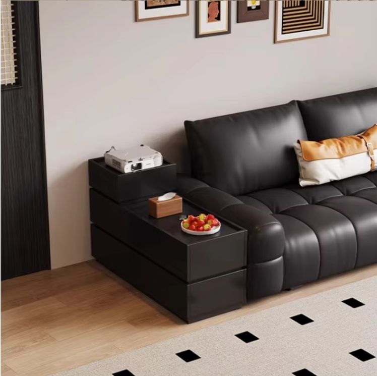 Modern Minimalist Edge Cabinets Customized Rectangular Living Room Furniture with Creative Storage Narrow Sofas