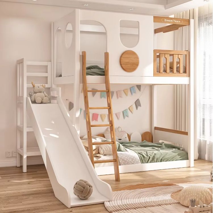 Factory Direct Wooden Furniture Double Bed Solid Wood Bunk Bed With Stairs/ladders Bunk Bed For Adult/Children