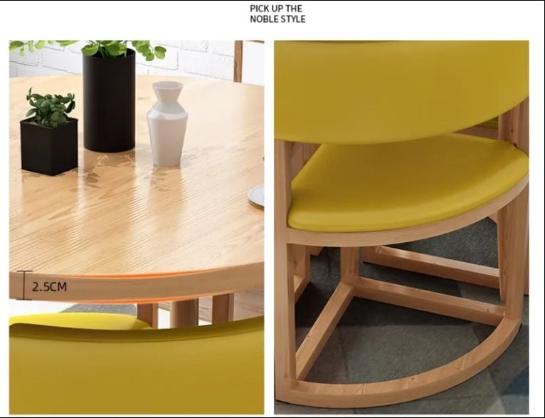 Small Table Chair Set for Reception Negotiation Sales Department Milk Tea Coffee Shop Rest Area Apartment Balcony Kitchen Use