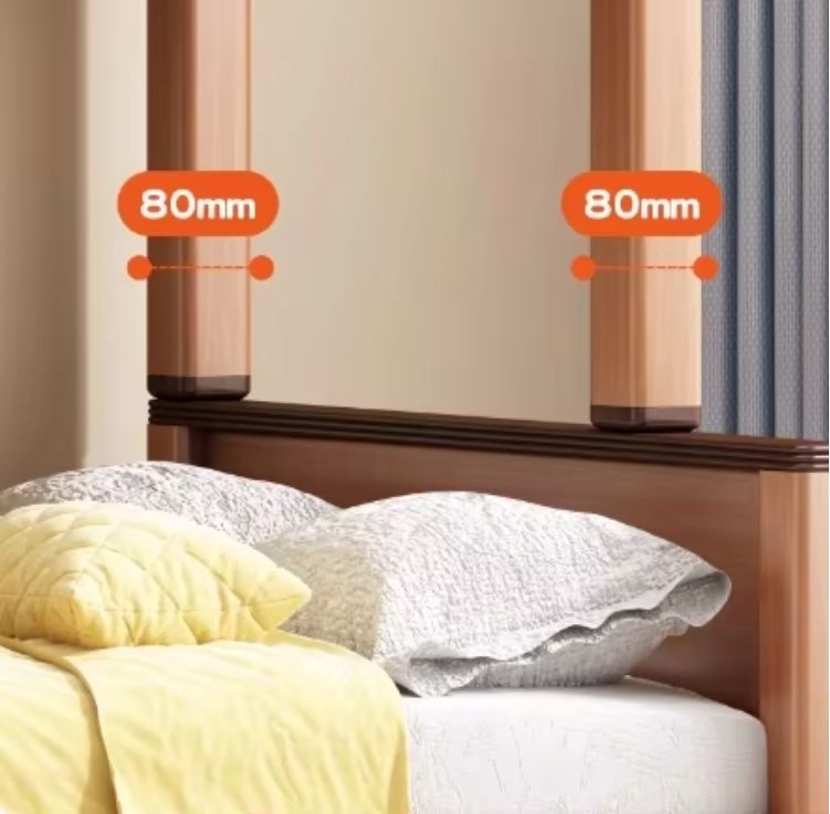 Solid Wood Children's Bunk Beds Top-Bottom Tree House Bed with Table for Home Bedroom or Park