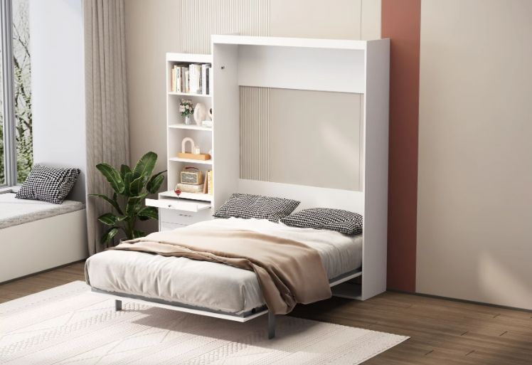 Multipurpose Space-Saving Vertical Murphy Bed Folding Hidden Wall Bed Mechanism