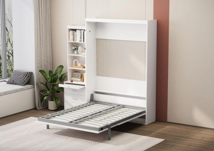 Multipurpose Space-Saving Vertical Murphy Bed Folding Hidden Wall Bed Mechanism