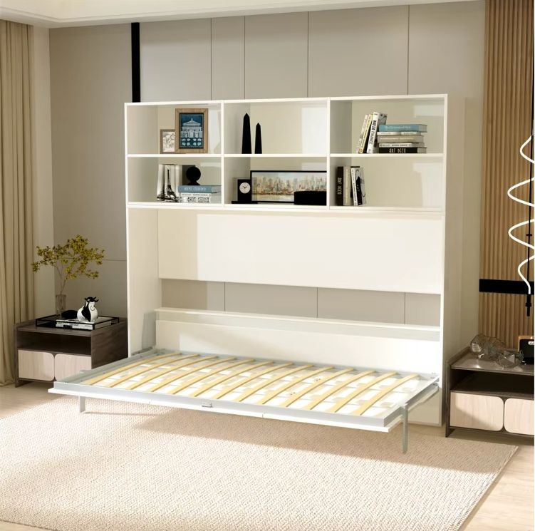 Manual Murphy Bed Frame Easy Install Operation Pull-Out Floding Hidden Wall Bed Mechanism