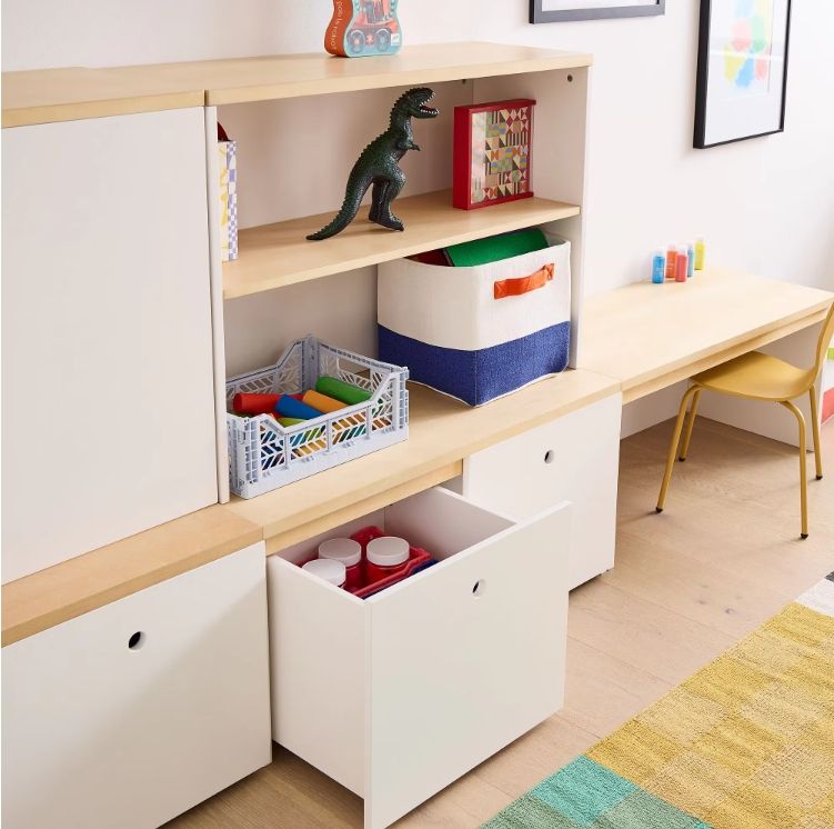 Modern Kids' Cabinet Furniture Wooden Storage Essentials Set