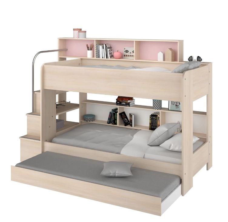 New Design Wooden Dormitory Bunk Bed with Ladder Drawer Elegant Furniture for Practical Living Space