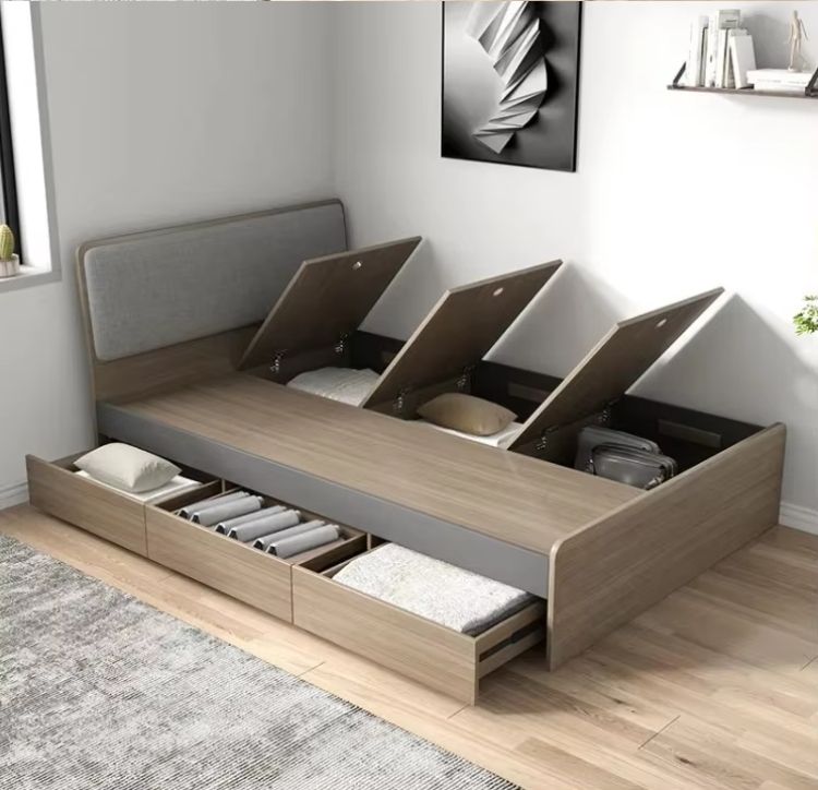 cheap wooden box bed design bedroom furniture wooden beds