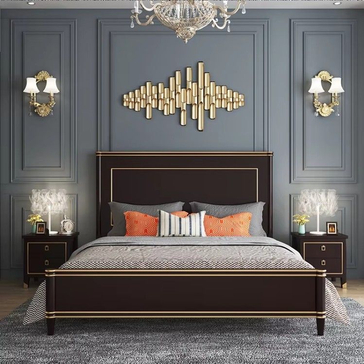 Sunrise good quality wooden adult bedroom set queen bedroom furniture sets bedroom cover set
