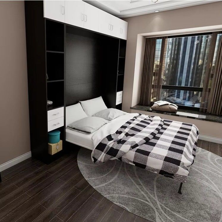 Factory wholesale multifunctional 1.8m invisible murphy beds accessories large folding bed sofa wall bed