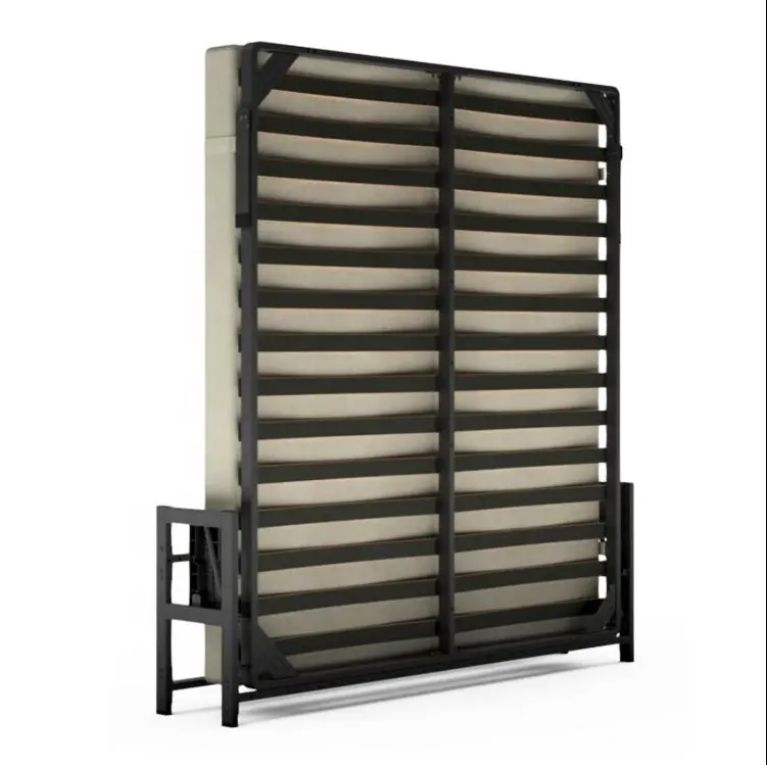 Modern Multifunction Smart Space Saving Wooden White Vertical Folding Hidden Wall Bed Murphy Bed