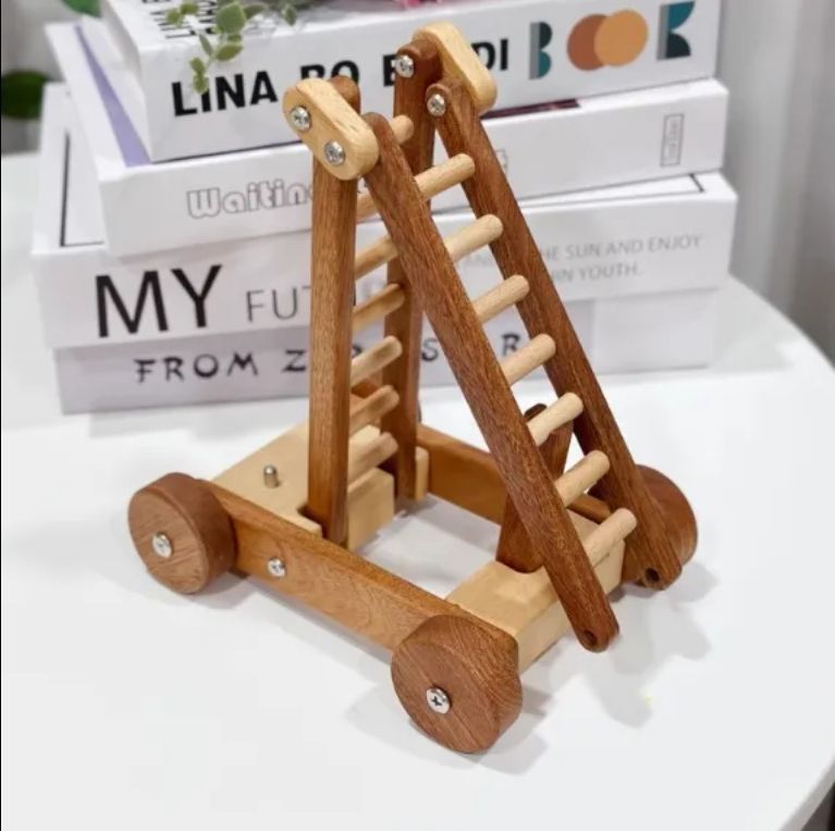 DIY Assembly Wooden Craft Toys for Kids Ancient Chariots Gravity Catapults Firing Cannons