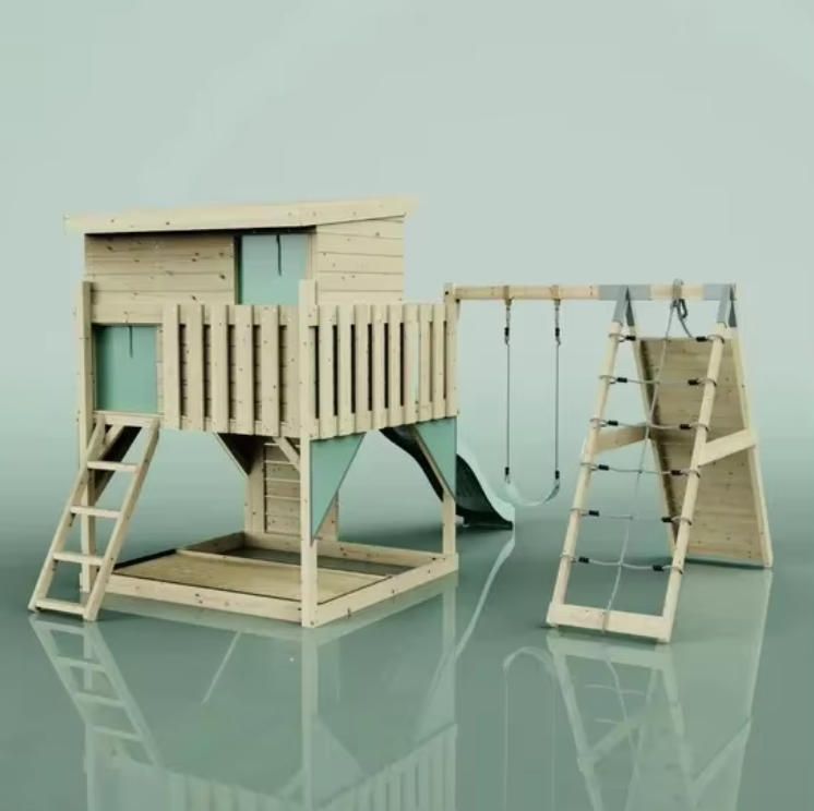 Multifunctional Large Children's Climbing Frame Indoor and Outdoor Wooden Structure