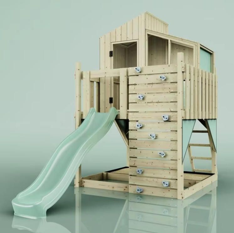 Multifunctional Large Children's Climbing Frame Indoor and Outdoor Wooden Structure
