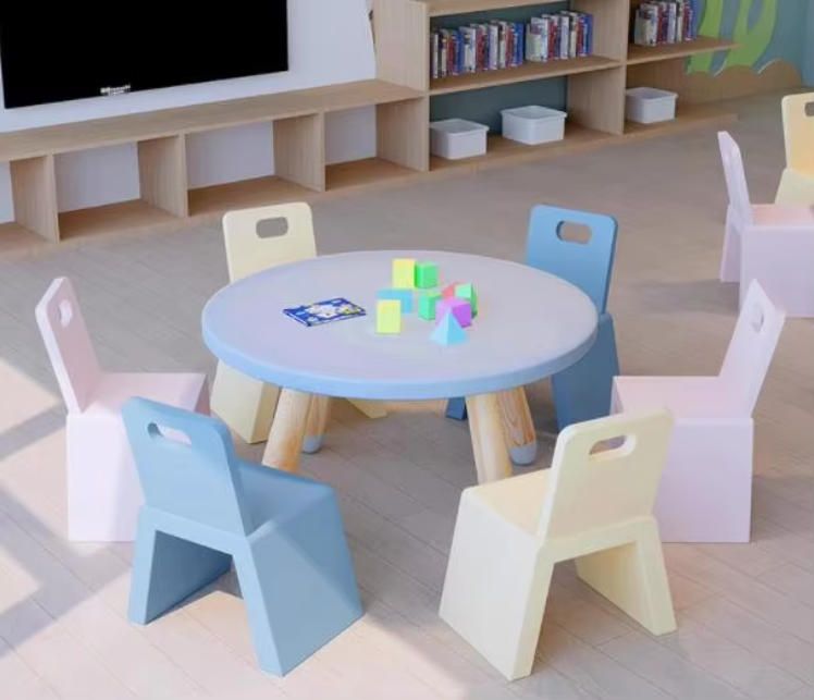 Children's Study Table and Chair Set for Kindergarten - Cute and Thickened Baby Reading Desk