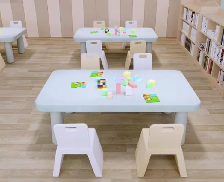 Children's Study Table and Chair Set for Kindergarten - Cute and Thickened Baby Reading Desk