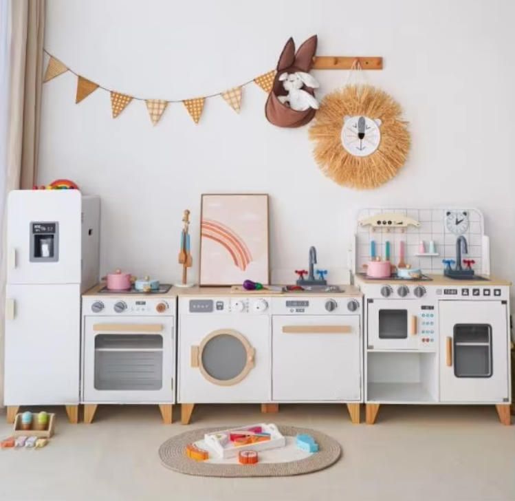 Pretend Play Kitchen Set - Wooden Stove for Boys and Girls