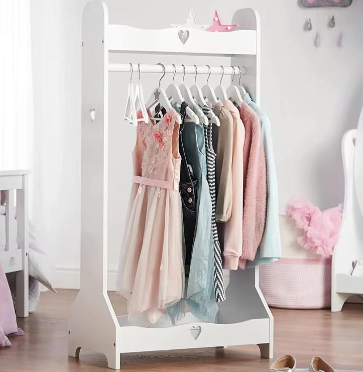 Hot Sale Modern Design White Coat Rack Multifunctional Creative Kids Clothes Storage Simple Living Room Bedroom Floor Rack