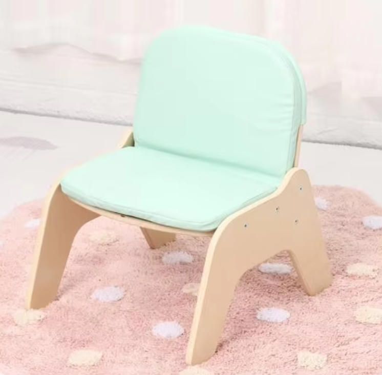 Children's Room and Kindergarten Soft Leather Reading Chair, Single/Double Seat with Backrest for Home Use