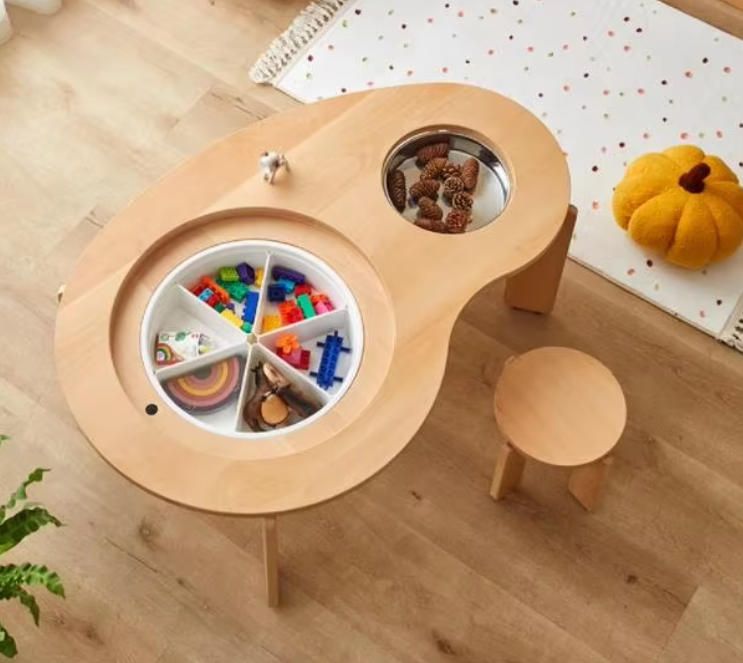 Multifunctional Building Block Table for Kids, Educational Game Table, Puzzle Toy Table