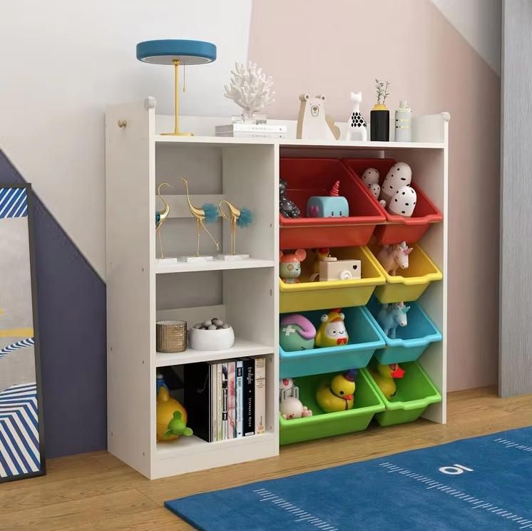 Children's Toy Storage Rack Floor Kindergarten Classification Storage Shelf Multi-layer Baby Bookshelf Toy Finishing Bin Cabinet