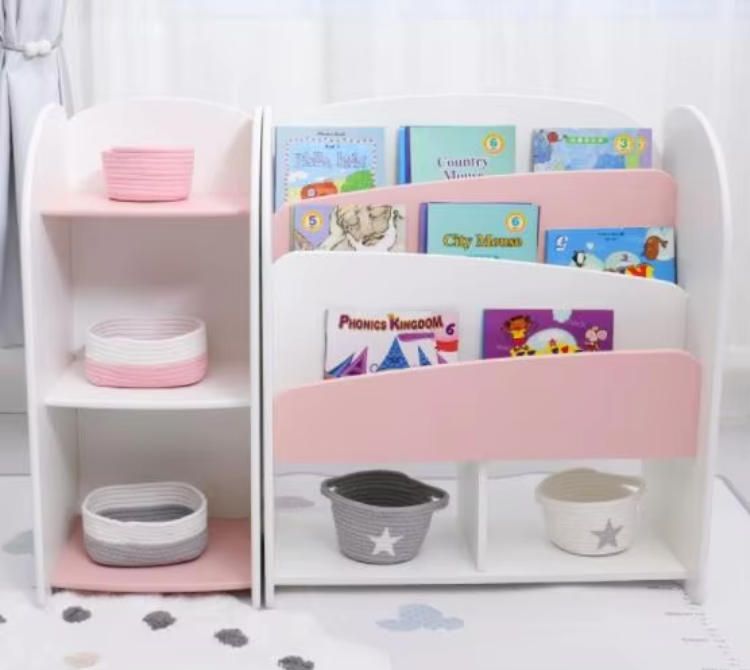 Colorful Baby Bookshelf for Kindergarten - Toy Storage Rack