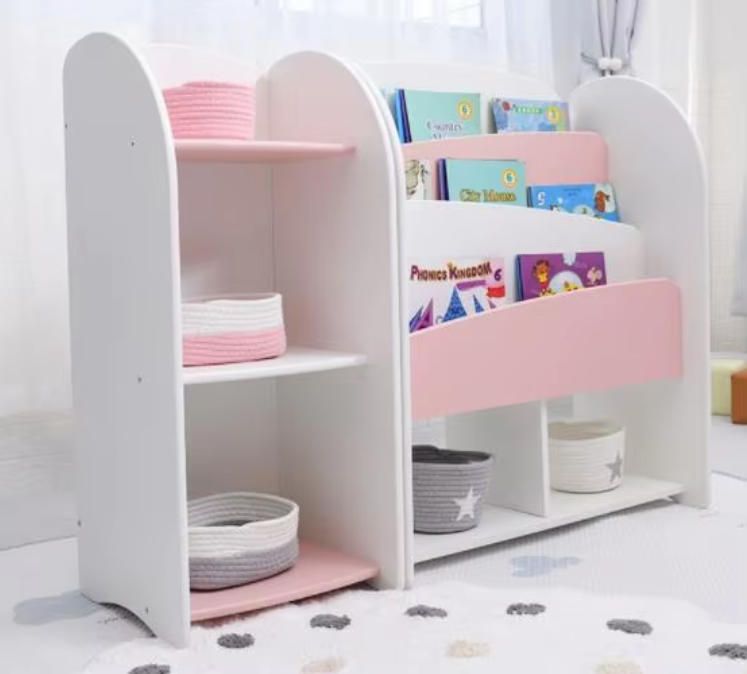 Colorful Baby Bookshelf for Kindergarten - Toy Storage Rack